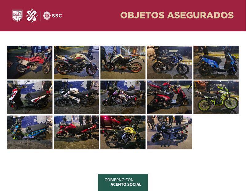 Motocicletas operativo