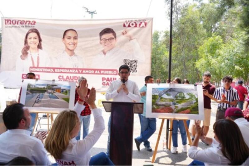 Paulo García arranca campaña en Distrito 30 de Coyoacán, revela construcción de Utopía en los Cherokees