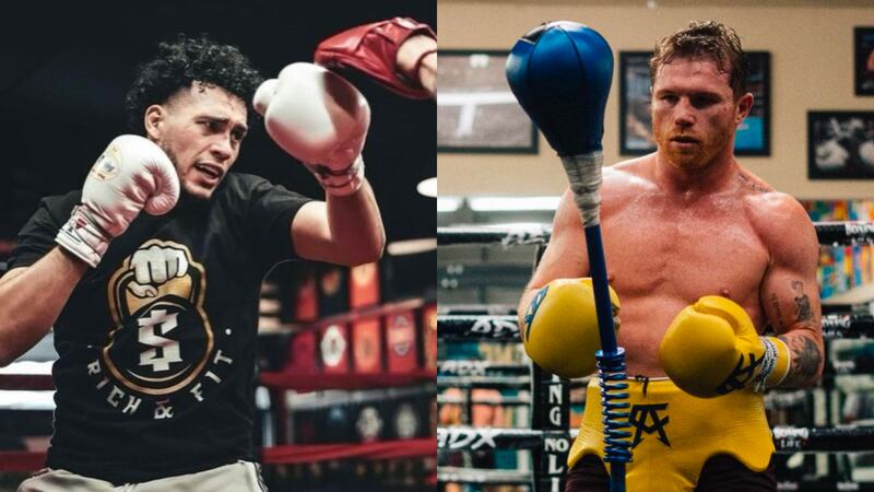 David Benavidez quiere enfrentar al Canelo en el peso supermediano.