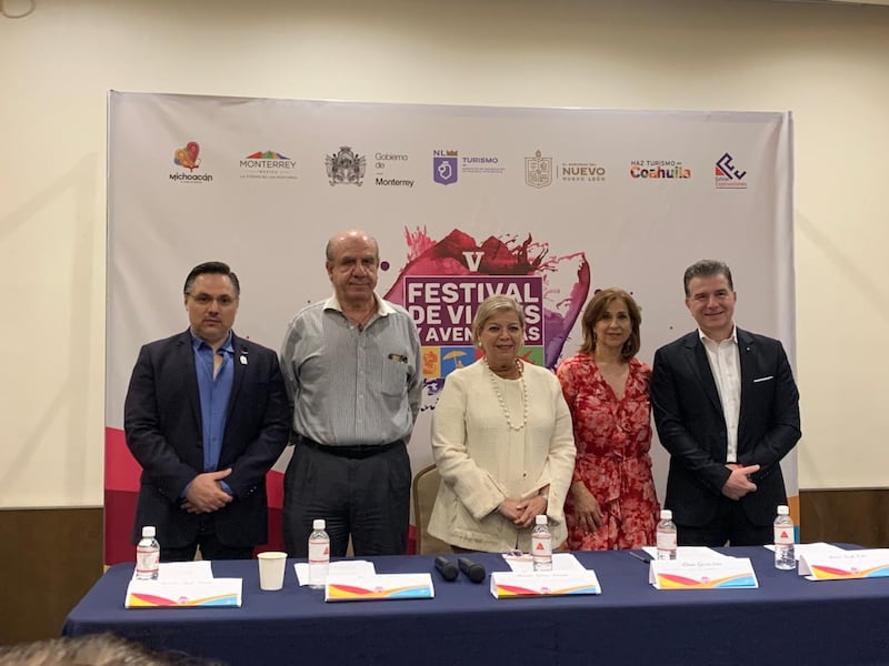 Directivos de la hotelería y el turismo en Nuevo León asistieron a la rueda de prensa.