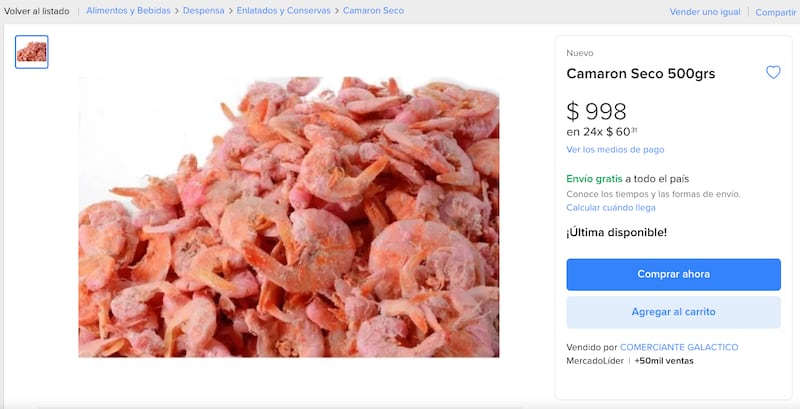 Precios del camarón seco superan los 900 pesos por medio kilo en el primer viernes de Cuaresma