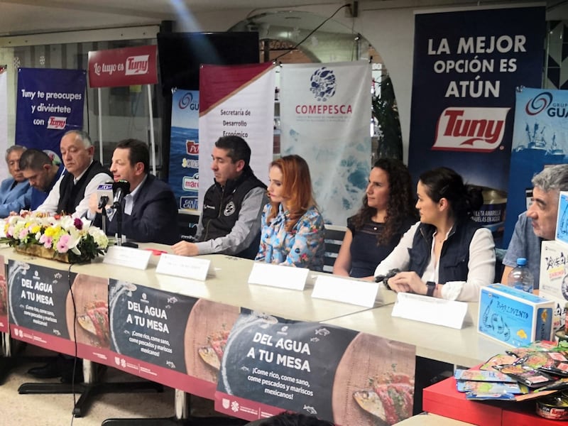 Presentación de la campaña  "Del agua a tu mesa" para incentivar el consumo de pescados y mariscos en la CDMX.