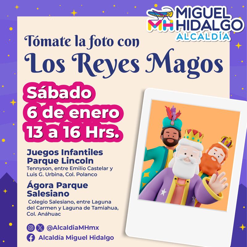 Reyes Magos en Miguel Hidalgo