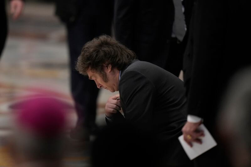 Se reunió con el papa Francisco en la canonización de mama Antula. (AP)