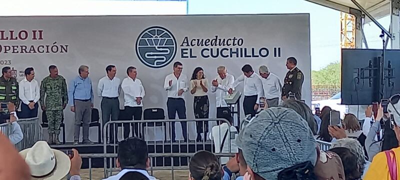 AMLO y Samuel García inauguran El Cuchillo II