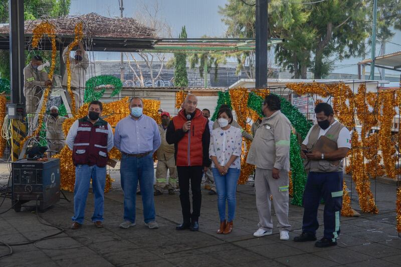 Alumbrado fiestas patrias en la Ciudad de México