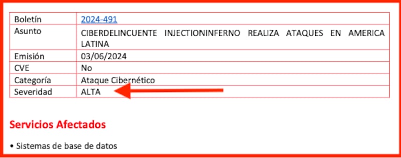 Secure Soft Corporation advierte que InjectionInferno es un broker de datos especializado en Latinoamérica, peligroso y con gran alcance.