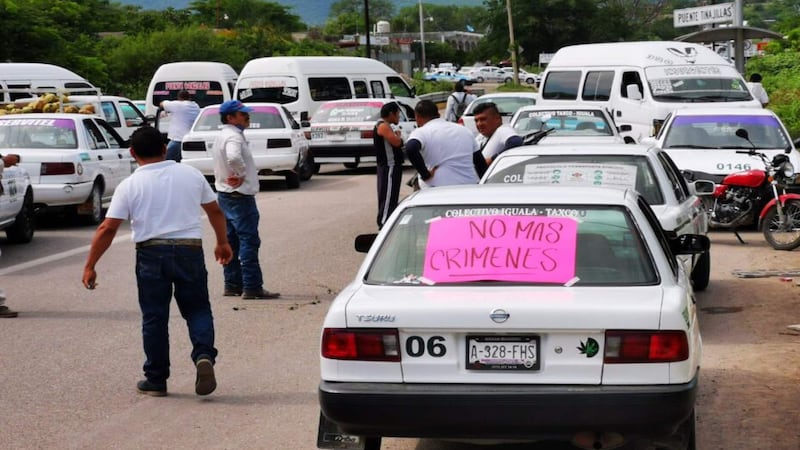 Taxistas en Iguala