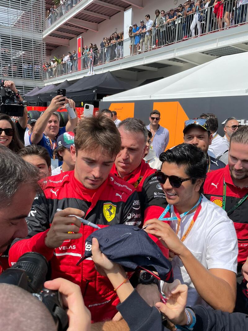 Charles Leclerc fue de los pilotos más buscados por los fanáticos