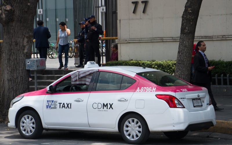 Taxi en la CDMX.