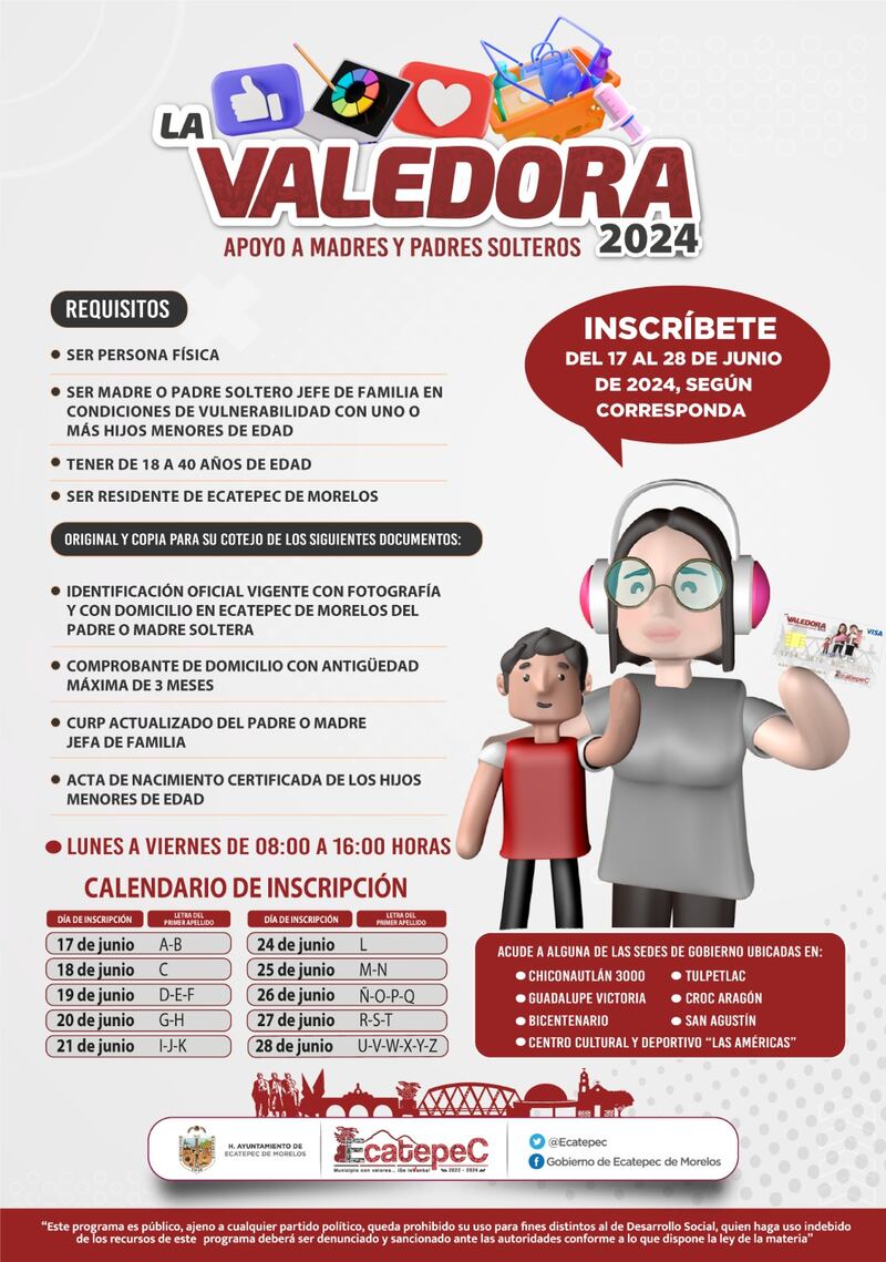 tarjeta-la-valedora-ecatepec-requisitos-fechas-de-inscripción