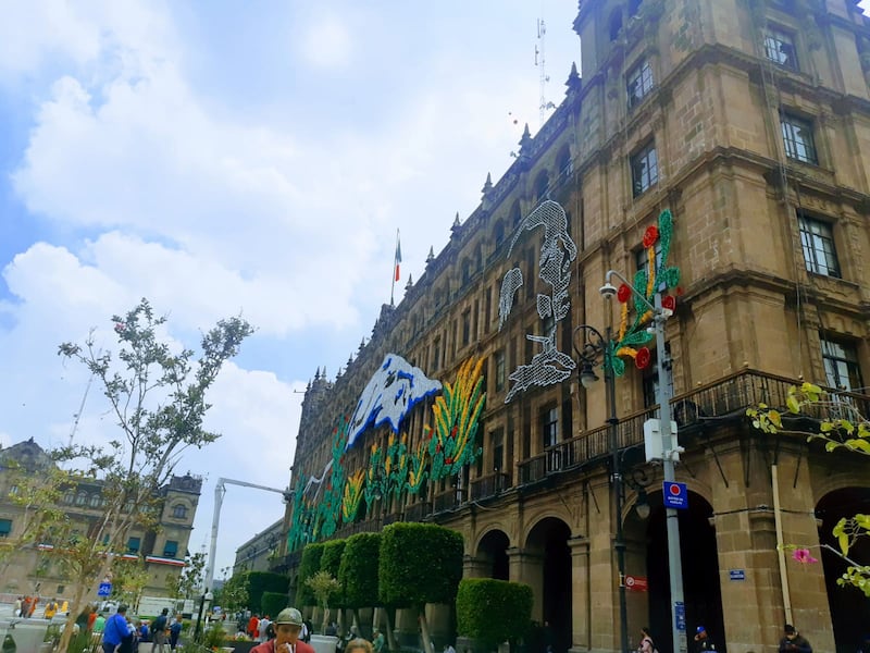 Decoración en CDMX con motivo de las fiestas patrias. Foto: Monserrat Vargas / Publimetro