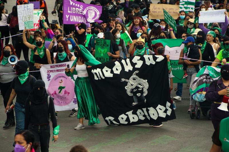 Marcha a favor del aborto en CDMX 28 septiembre de 2022