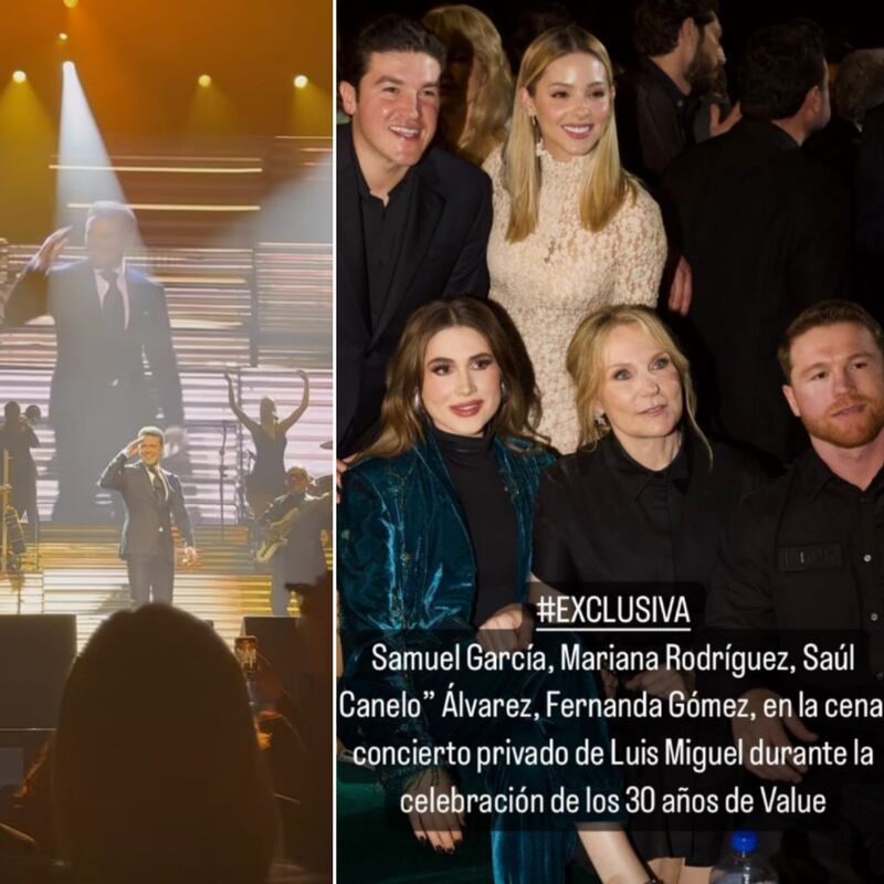 Personalidades como Saúl “Canelo” Álvarez estuvieron en el concierto y la cena privada.