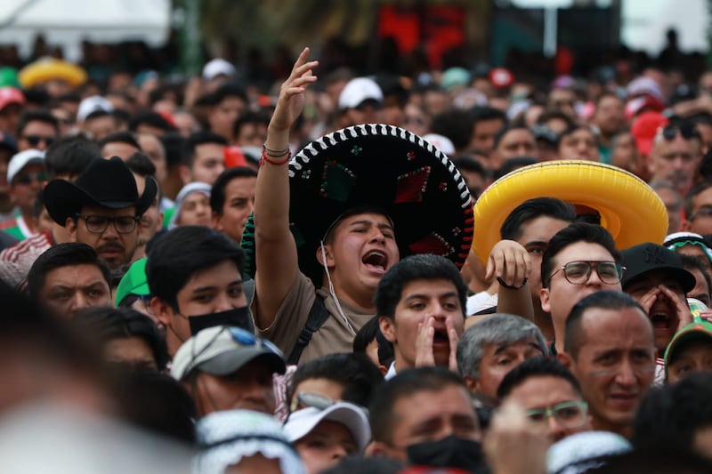 Así se vive el Arabia Saudita contra México en el Fan Fest