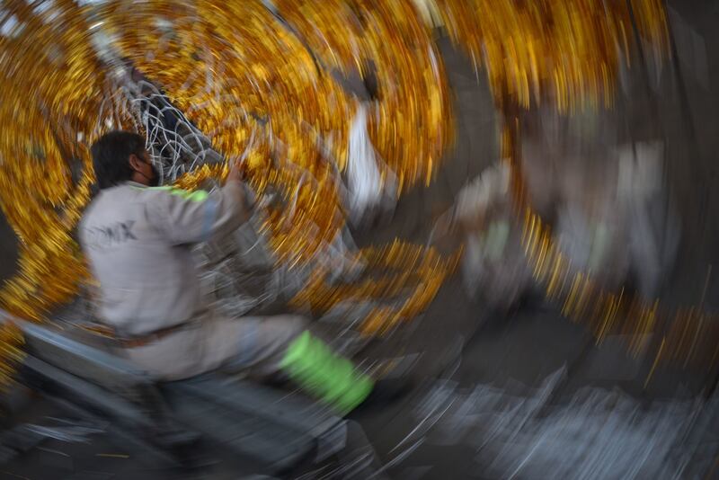 Alumbrado fiestas patrias en la Ciudad de México