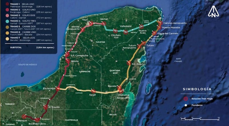 Tren Maya, trayecto de la obra