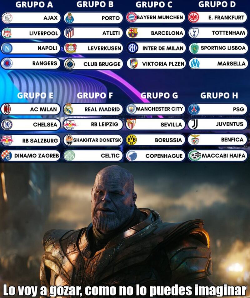 Memes del sorteo de la UCL 2022-2023