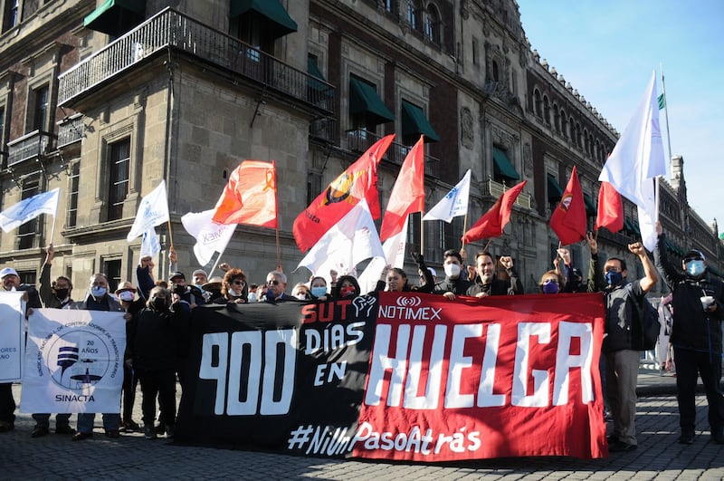 Trabajadores de Notimex