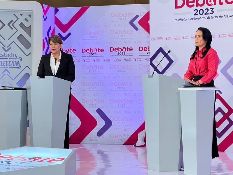 Debate Estado de México entre Delfina Gómez y Alejandra del Moral 20 de abril 2023