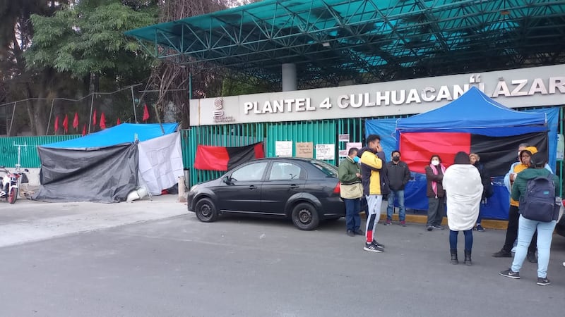 Huelga en Colegio de Bachilleres.