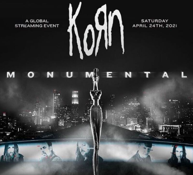 Korn Monumental fecha y entradas para el concierto streaming de rock