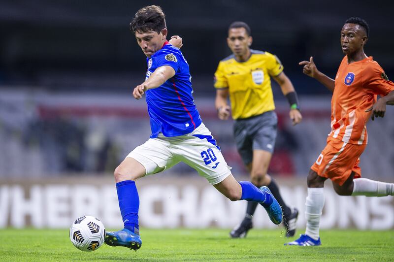 Gutiérrez ya tuvo minutos de juego con el primer equipo de Cruz Azul en un partido de la Liga de Campeones de la CONCACAF