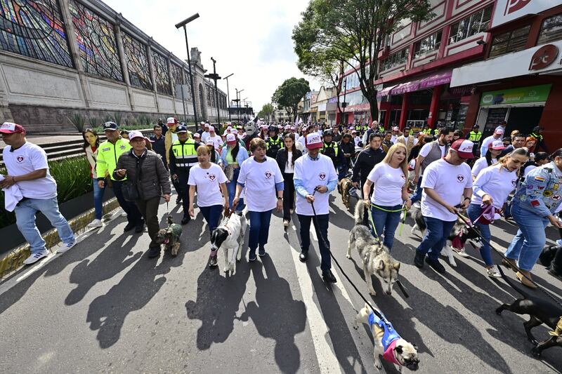 Delfina Gómez Álvarez promueve el bienestar animal con caminata y caravanas de atención a mascotas