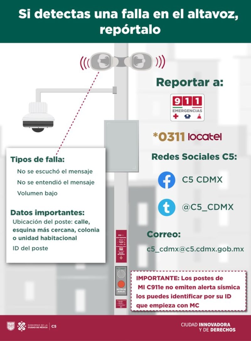 Reportar fallas en el C5