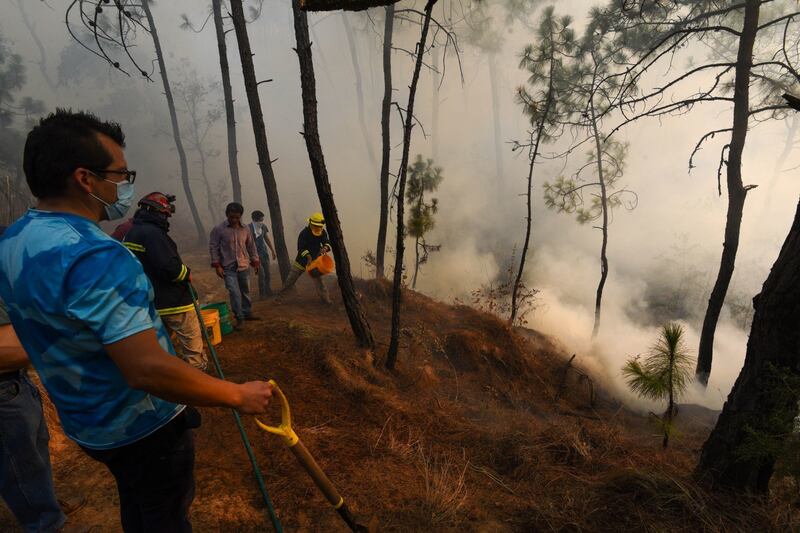 Continúan labores contra incendios forestales en Valle de Bravo