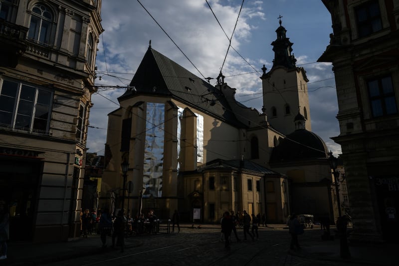 La "Catedral Latín" es una de las edificaciones más antiguas que se encuentran en Lvov, Ucrania