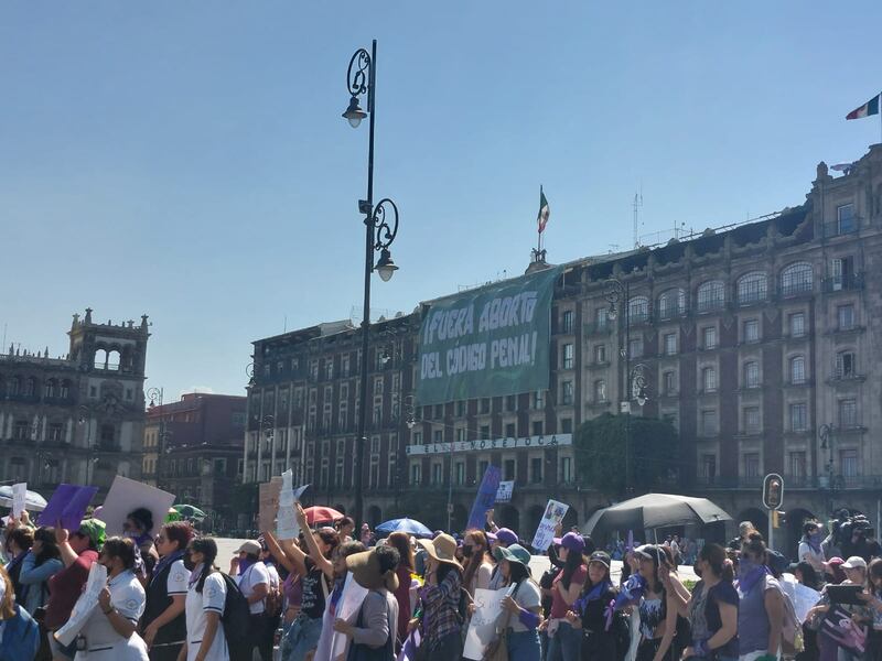 Marcha 8M 2023 por Paseo de la Reforma