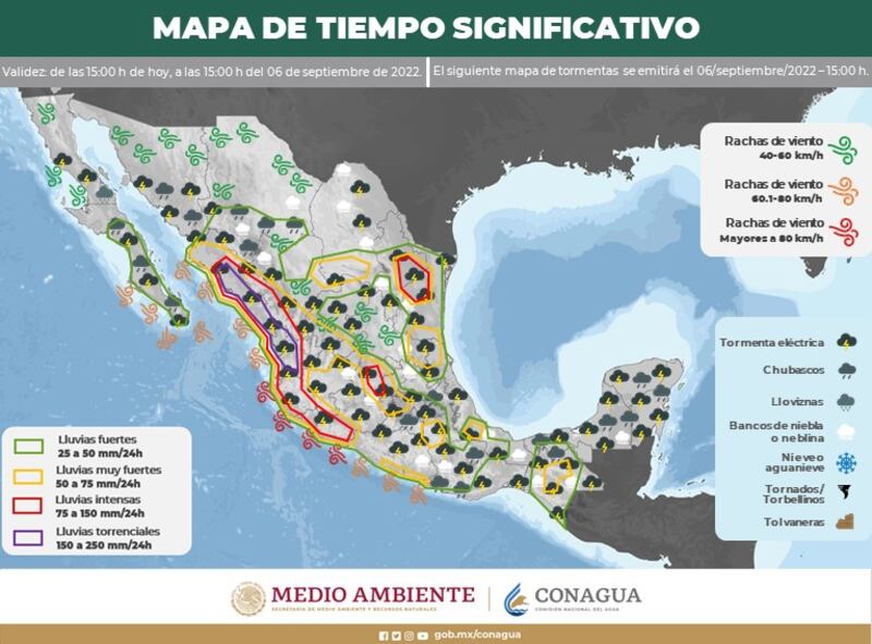 Tormenta tropical Kay: cierran puertos a embarcaciones menores