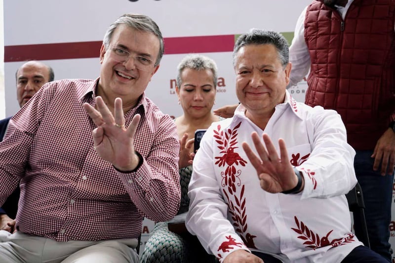 Marcelo Ebrard y Julio Menchaca.