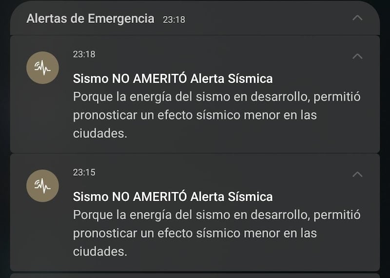 El movimiento no ameritó alerta según las autoridades