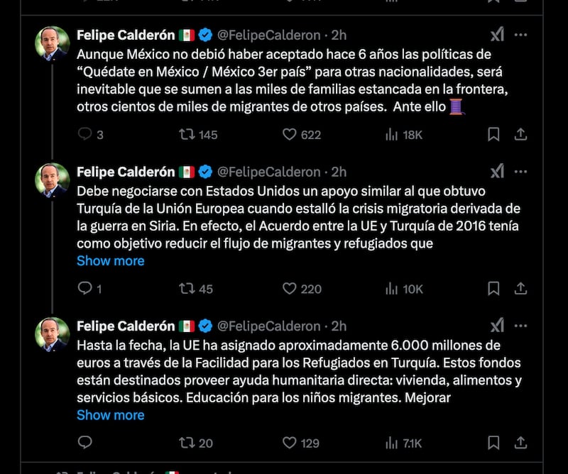 Felipe Calderón en X