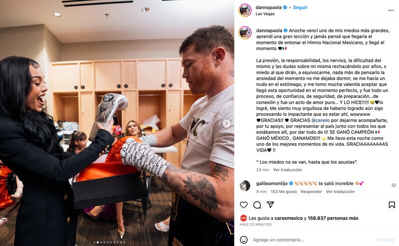 Danna Paola y Saúl 'El Canelo' Álvarez