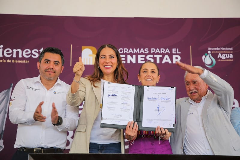 Firma Gobernadora histórico convenio de agua para Guanajuato