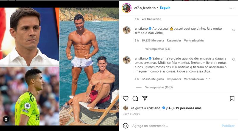 La respuesta de Cristiano Ronaldo