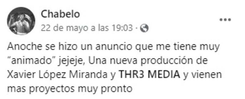 “Mi viejo no es eterno” dijo el hijo de Chabelo tras revelar que su padre no está bien de salud.