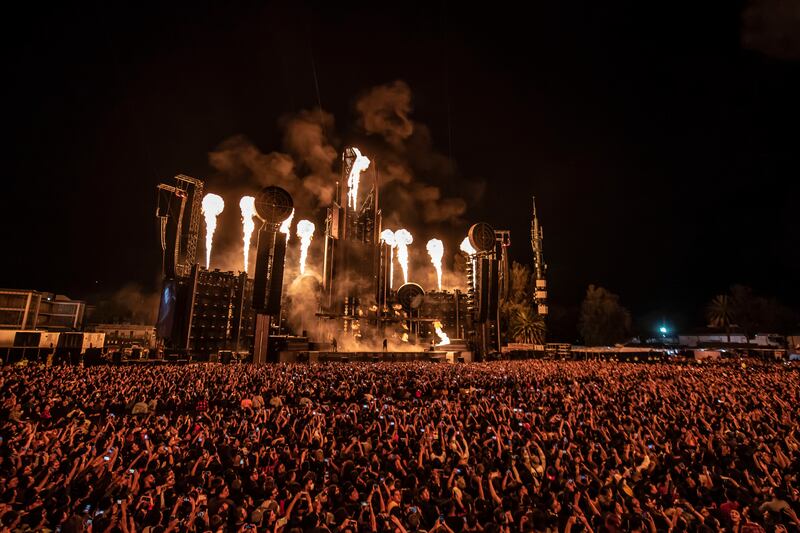 Rammstein en el Foro Sol, CDMX.