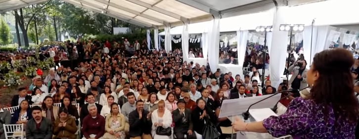 La boda comunitaria se celebró coincidiendo con el Día de San Valentín