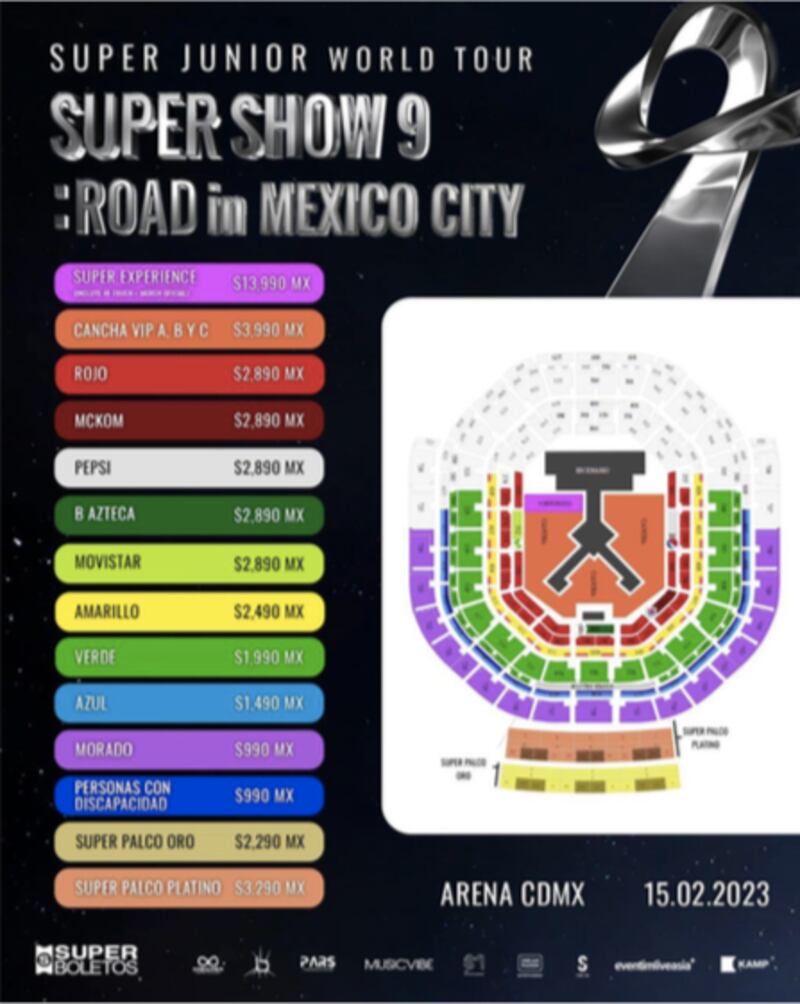 Venta de boletos Super Junior