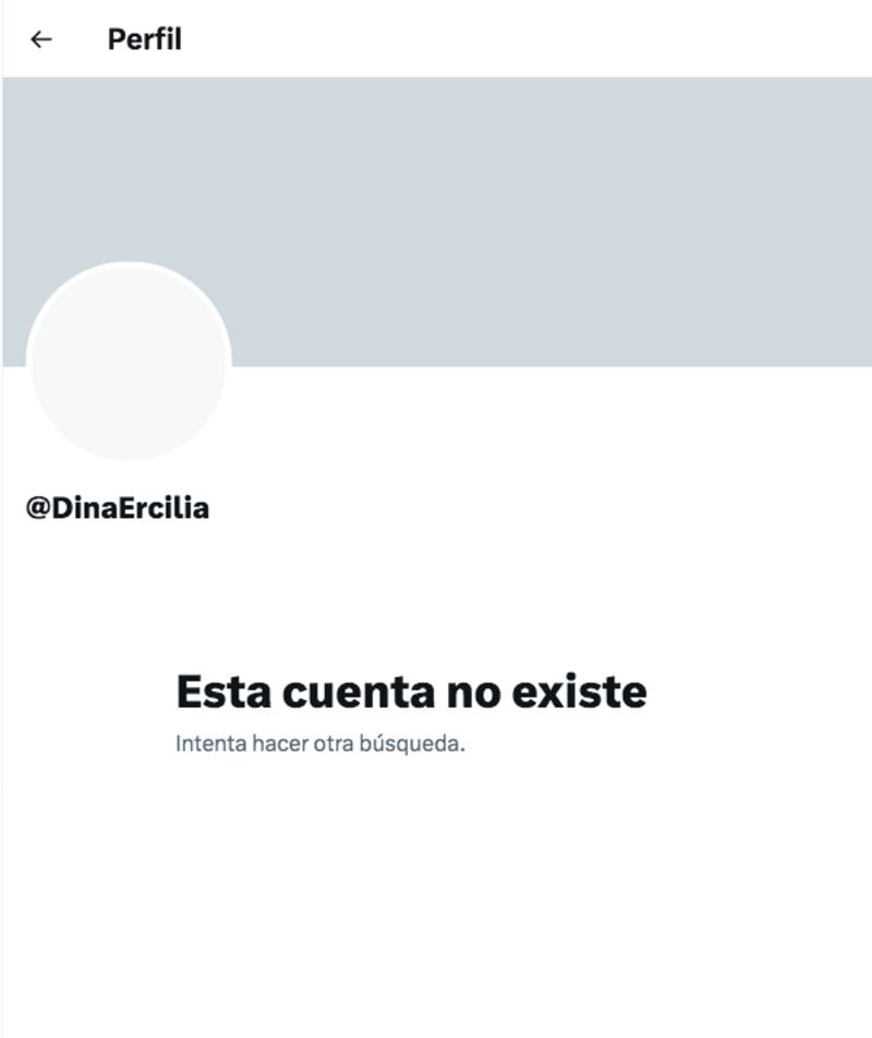 Presidenta de Perú da de baja su cuenta de Twitter.