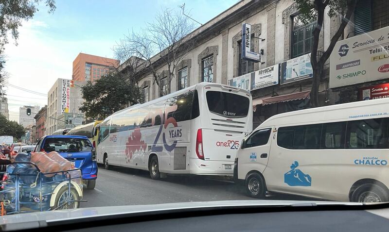 Autobuses Marcha AMLO