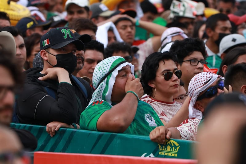 Así se vive el Arabia Saudita contra México en el Fan Fest