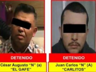 César Augusto “N”, alias “El Gafe” y Juan Carlos “N”, alias “Carlitos” los relacionan con varios hechos violentos en la Zona Metropolitana.