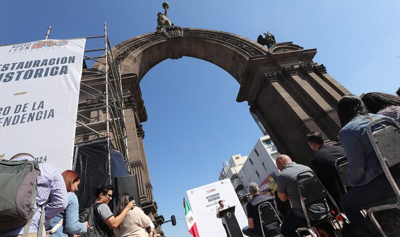 El Arco fue construido para celebrar 100 años de Independencia.