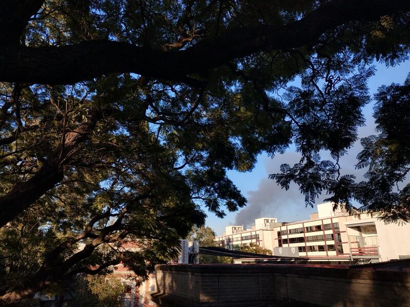 Incendio en bodega de calzado en Tepito