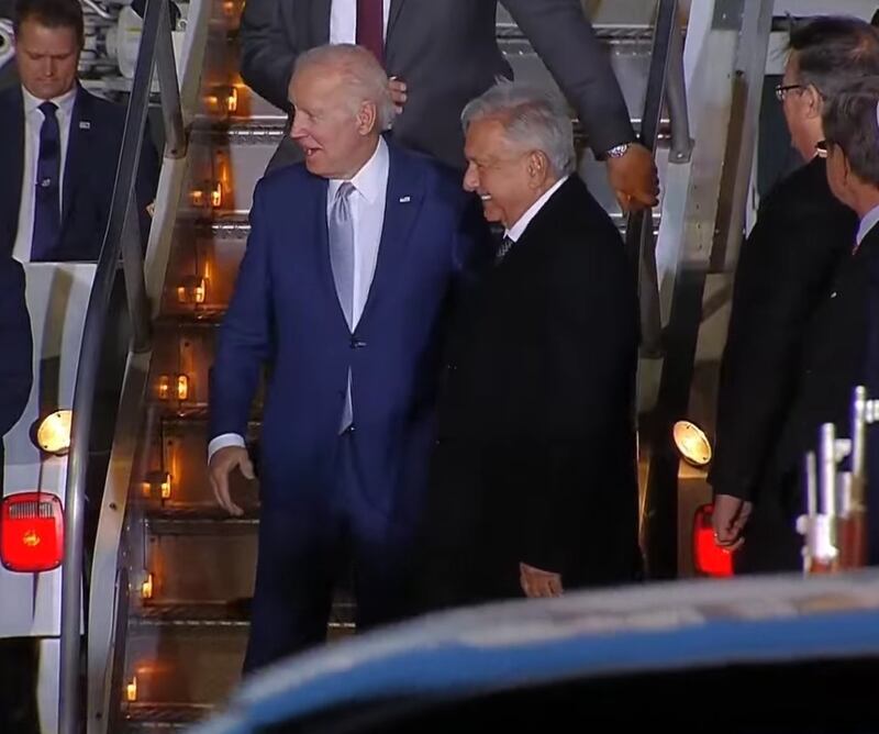 Biden llega a México.